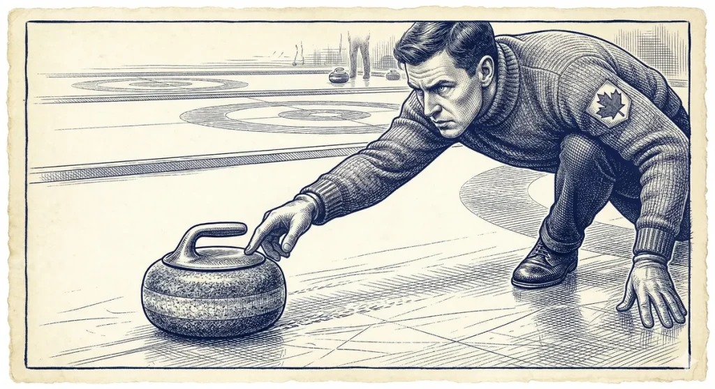 Curling double touch nedir: Kanadalı sporcu taşa serbest bırakma sonrası parmağıyla dokunuyor